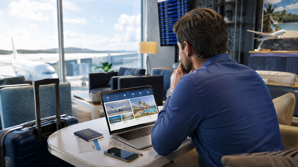 Amex Travel guide for booking flights and hotels

