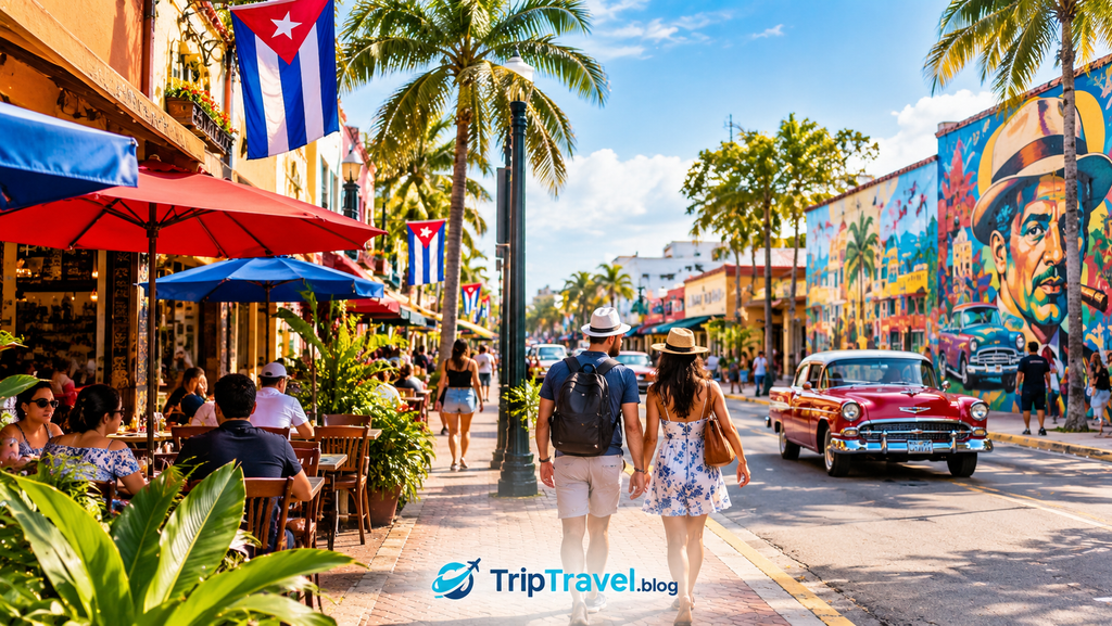 things to do in Miami featuring Little Havana Calle Ocho colorful buildings Cuban culture street art and tropical scenery