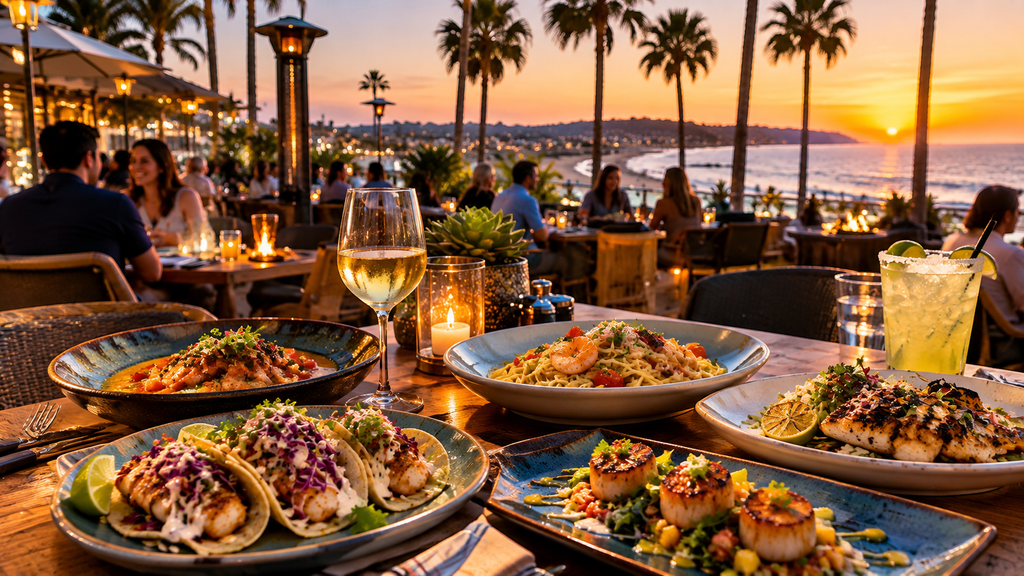 best places to eat in San Diego with seafood, tacos, pasta, and coastal dining
