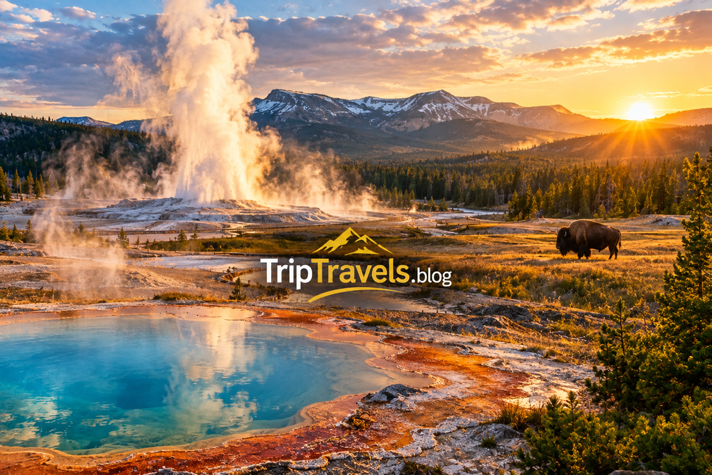 National Parks Yellowstone wildlife scenery